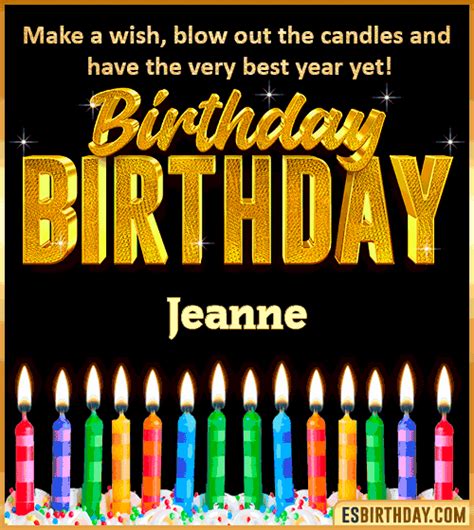 Happy Birthday Jeanne GIF 🎂 Images Animated Wishes【28 GiFs】