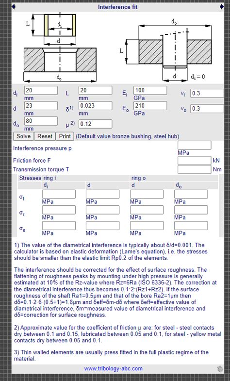 PressFit Force / Force Required for Assembly | CAE Tools