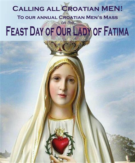 Men’s Mass – Feast Day of Our Lady of Fatima – 2021 – Knights of the ...