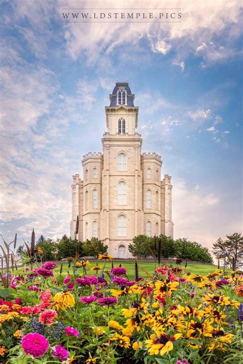 Manti Temple Flowers Of Mercy - LDS Temple Pictures