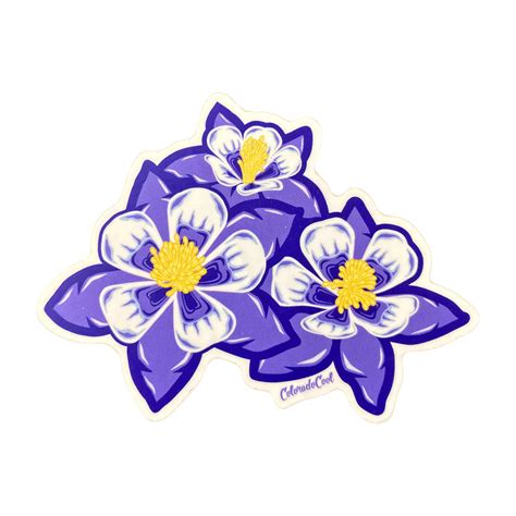 Columbine Bunch Sticker - Shop Colorado Stickers Online - ColoradoCool ...