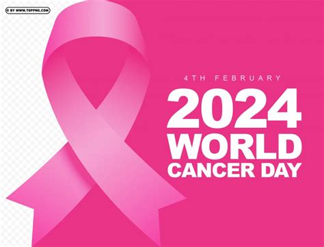 2024 World Cancer Day Pink Card Design Png - Image ID 488732 | TOPpng