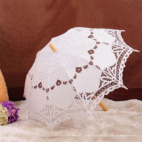 Aliexpress.com : Buy Vintage Lace Umbrella Cotton Embroidery Battenburg ...