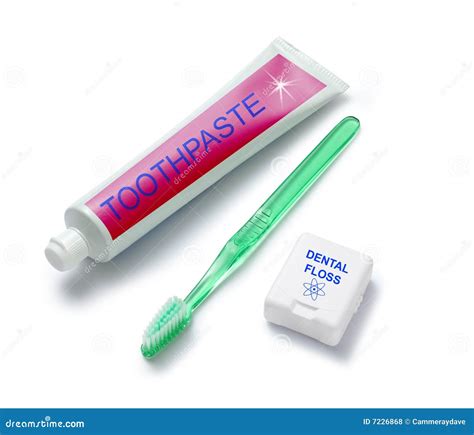 Toothbrush Toothpaste And Floss Royalty Free Stock Photos - Image: 7226868