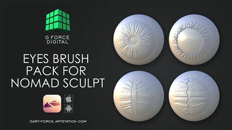 ArtStation - Eyes Brush Pack For Nomad Sculpt | Brushes