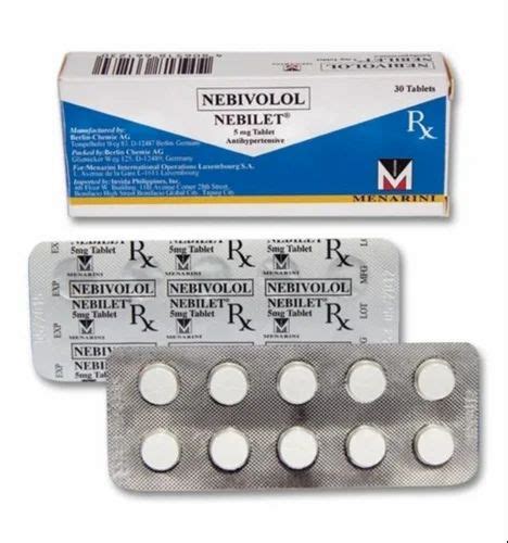 Nebilet 5 Mg at Rs 120/box | Cardiovascular Medicine in Hyderabad | ID ...