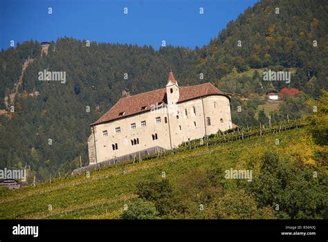 Tyrol Castle in Tirolo, South Tyrol, Italy. Tyrol Castle is home to the ...