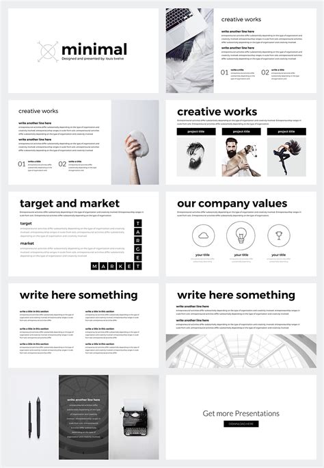 FREE Minimal PowerPoint Template :: Behance