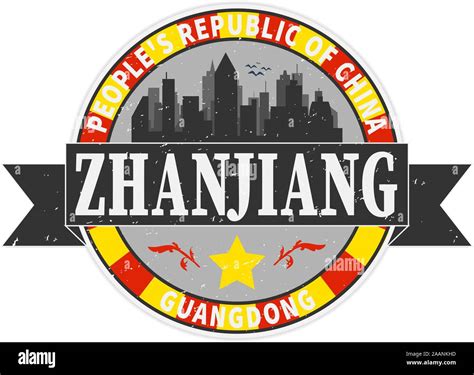 Cityscape Building Line art Vector Illustration design - Zhanjiang city ...