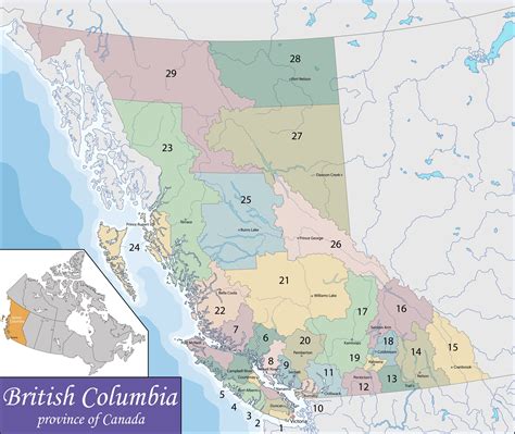 British Columbia Islands Map