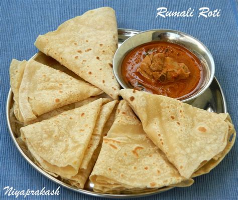 Niya's World: Rumali / Roomali Roti (Nita Mehta's recipe)