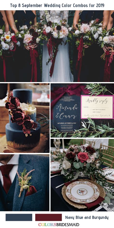 Top 8 September Wedding Color Combos for 2019 - ColorsBridesmaid