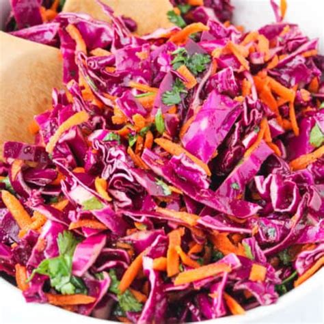 Tangy Red Cabbage Slaw Recipe ⋆ Real Housemoms