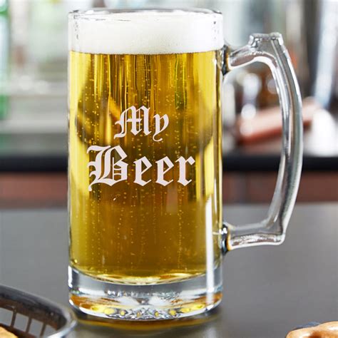 Personalized Beer Mug 25oz