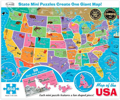 50 States Map Puzzle - Oconto County Plat Map