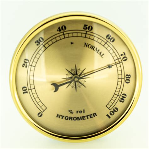 Hygrometer Gold 90mm - Weather Instruments | Let's Make Time