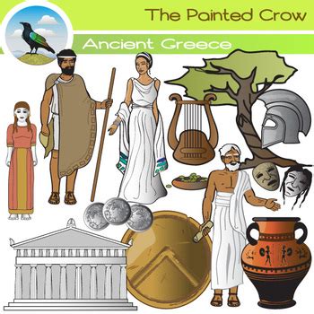 Ancient Greece Clip Art Set by The Painted Crow | TpT