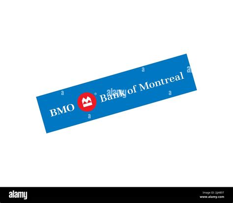 Bank of Montreal, Rotated Logo, White Background Stock Photo - Alamy