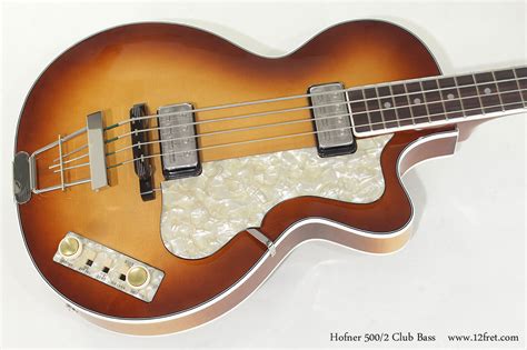 Hofner 500/2 Club Bass Single Cutaway | www.12fret.com