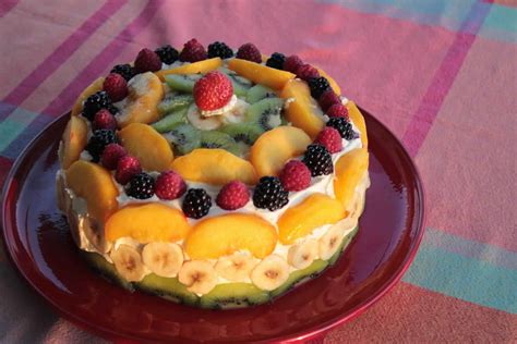 Recette Gâteau d’anniversaire aux fruits Facile et Rapide- Recette ...