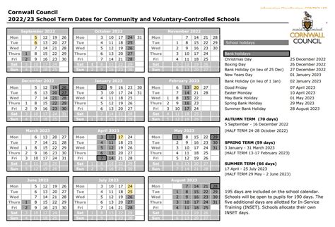 Term Dates - Pennoweth School