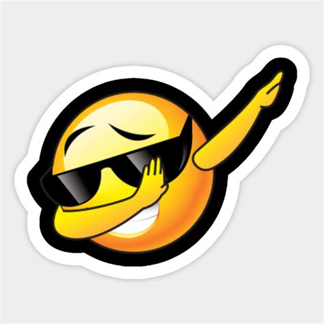 Dab Emoji Dabbing Christmas Tee Gift - Dab Emoji Dabbing Christmas - Sticker | TeePublic