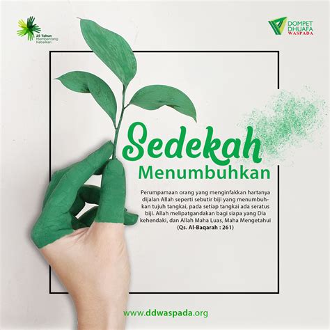 Dahsyatnya Kekuatan Sedekah, Apa Saja? – Dompet Dhuafa Waspada