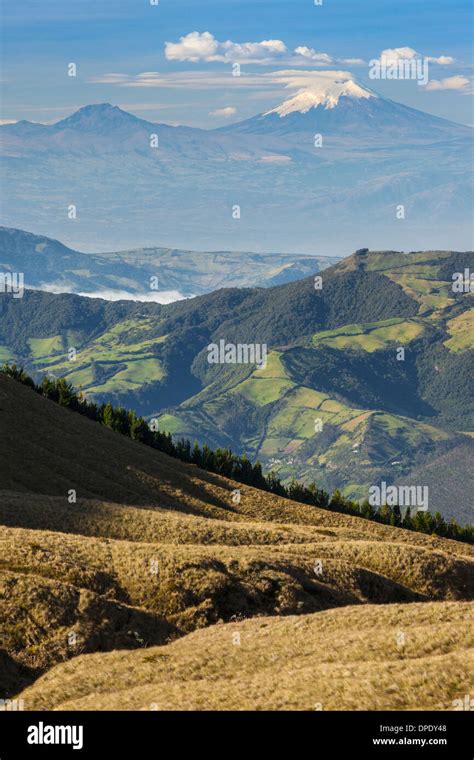 Volcán Cotopaxi desde el volcán Cotacachi, Otavalo, Ecuador Fotografía ...