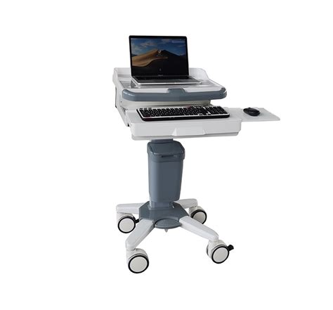 MK-PC01 Mobile Medical Laptop Cart On Wheels For Hospital