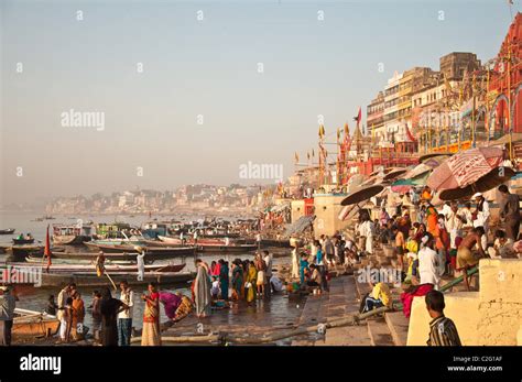 Varanasi at Sunrise, India Stock Photo - Alamy