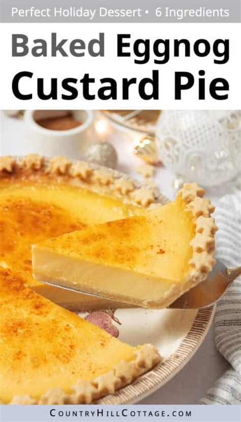 Eggnog Custard Pie