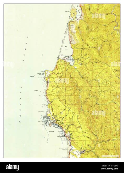 Trinidad, California, map 1952, 1:62500, United States of America by Timeless Maps, data U.S ...