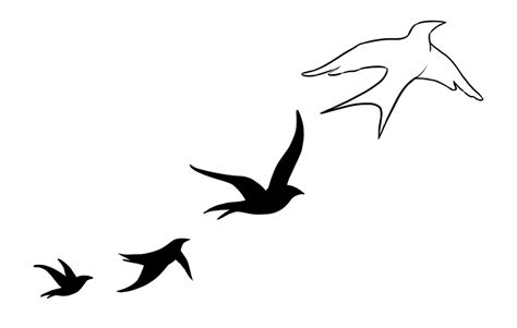 Flying Bird Silhouette Tattoo at GetDrawings | Free download