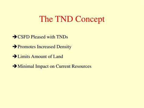 PPT - The TND Concept PowerPoint Presentation, free download - ID:4127025