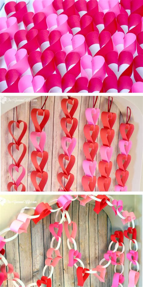 Valentine's Day Heart Paper Garland- 2 Tutorials! - The Gracious Wife