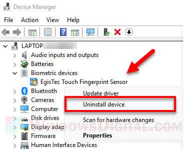 Windows 11 Hello Fingerprint This option is currently unavailable