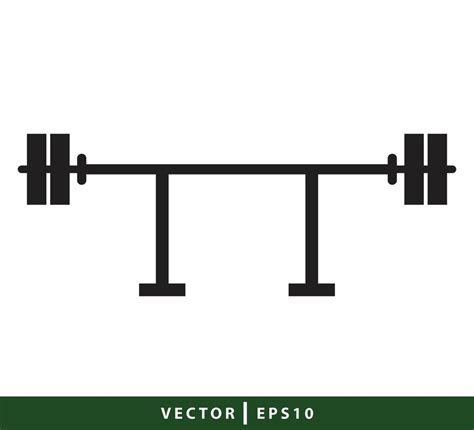 Barbell icon vector logo design template 9458616 Vector Art at Vecteezy