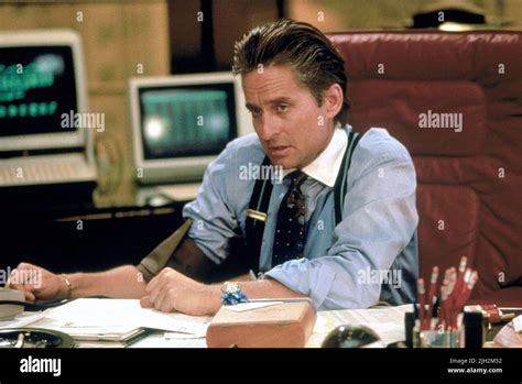 MICHAEL DOUGLAS, WALL STREET, 1987 Stock Photo - Alamy