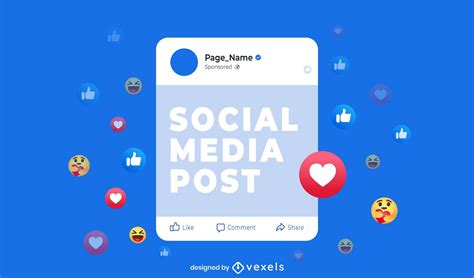 Facebook Post Interface Light Vector Download