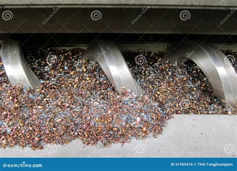 Chip conveyor stock photo. Image of auger, grind, production - 51905416