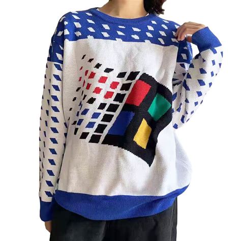 Windows Logo Microsoft Ugly Sweater Unisex Geek Style