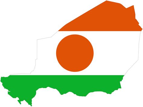 Niger Flag Map - MapSof.net