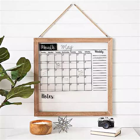 Dry Erase Wall Calendar With Cork Board - Wall Design Ideas