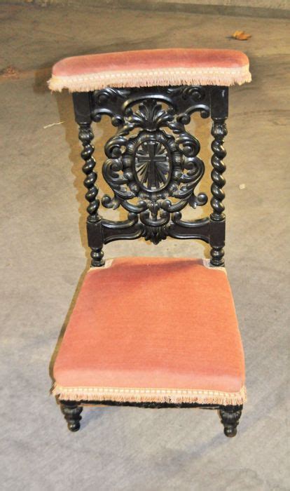 Ancienne chaise de prière en bois - Catawiki