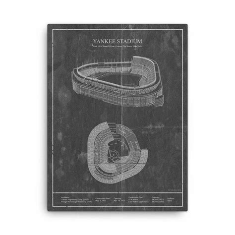 Download Original Yankee Stadium Blue Print Wallpaper | Wallpapers.com