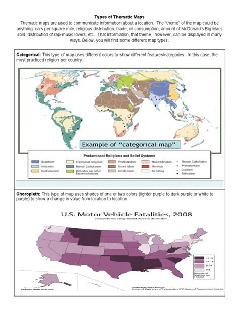 Types of Thematic Maps | PDF