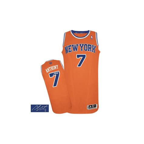 Men's New York Knicks Carmelo Anthony Authentic Orange Alternate ...