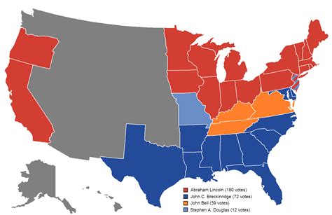 How the 1860 US election went : r/MapPorn