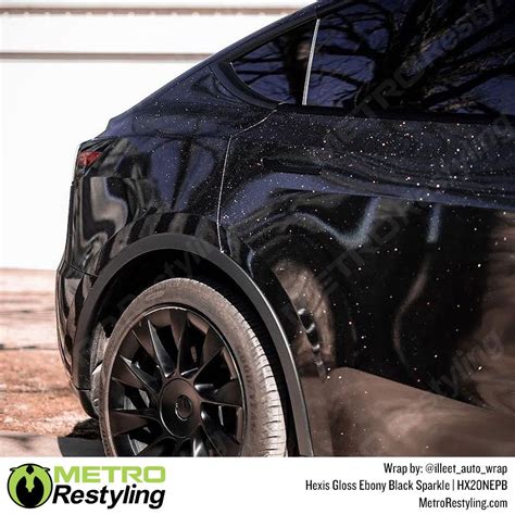 Hexis Gloss Black Sparkle Fine Glitter Vinyl Wrap | HX20NEPB in 2022 ...