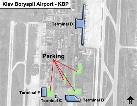 Kiev Boryspil KBP Airport Terminal Map